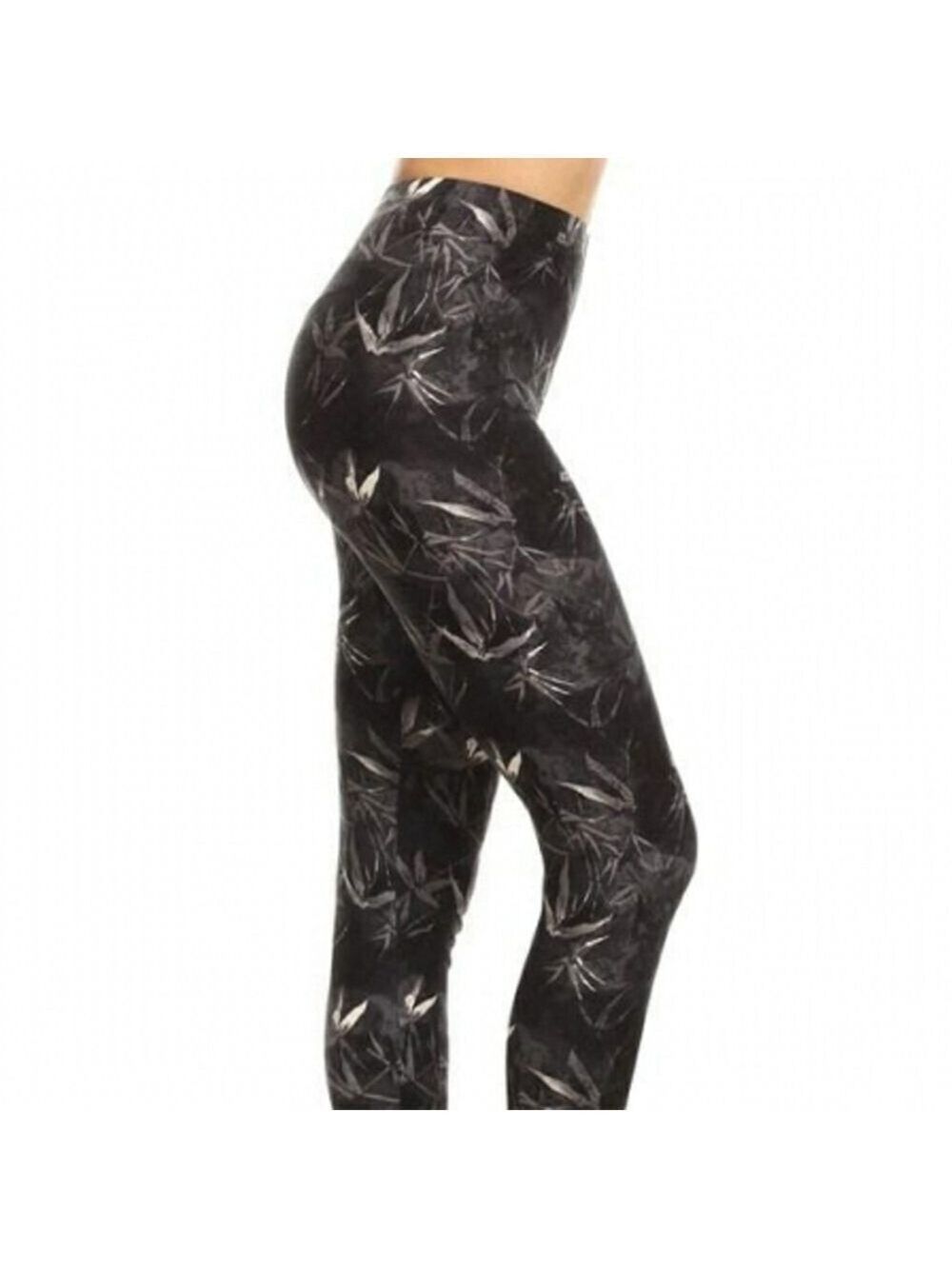 LEGGINGS DEPOT Bamboo Print Full length Leggings Size 18 NWT